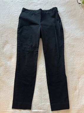 Talbots black ankle chinos classic side zip Women's size 8
